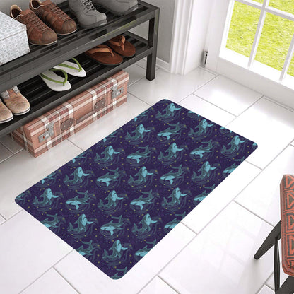 Shark Themed Print Rubber Doormat