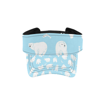 Polar Bear Pattern Print Design PB01 Unisex Sun Visor