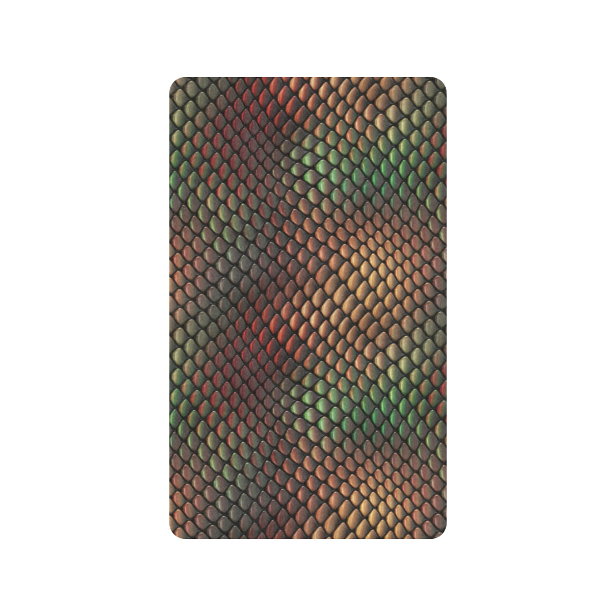 Snake Skin Colorful Print Rubber Doormat