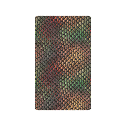 Snake Skin Colorful Print Rubber Doormat