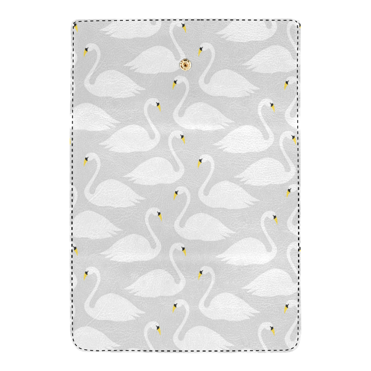 Swan Pattern Print Design 02 Women's Trifold Wallet