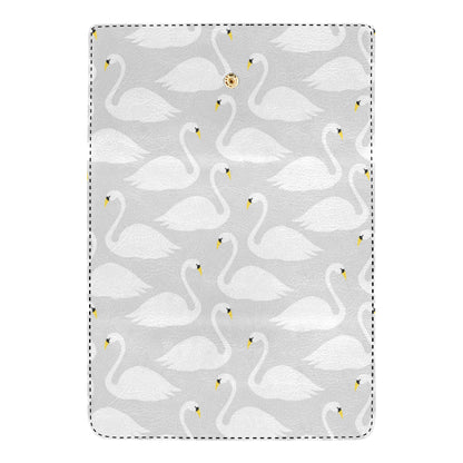 Swan Pattern Print Design 02 Women's Trifold Wallet