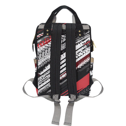 Racing Pattern Print Design A03 Diaper Bag Backpack
