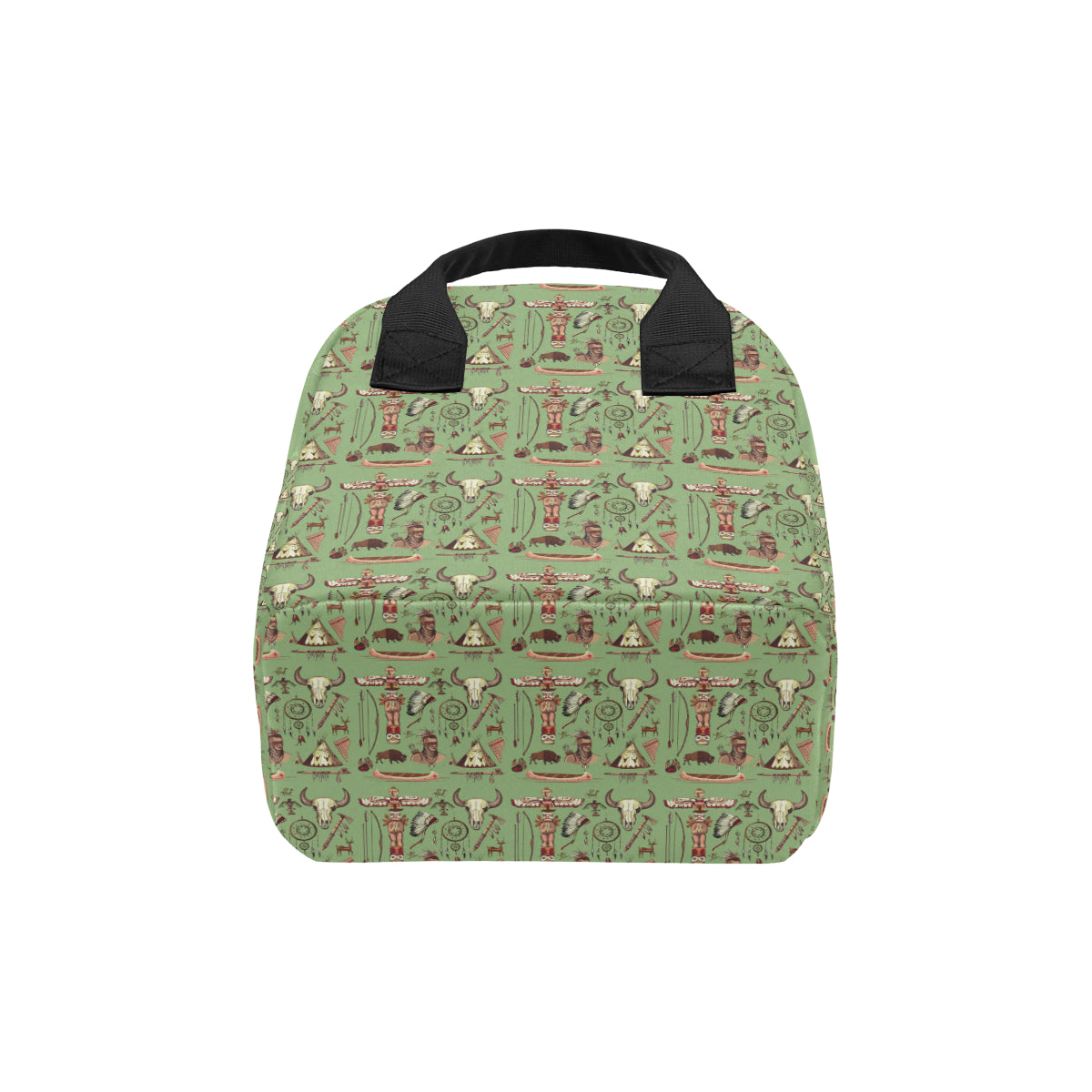 Native Indian Themed Design Print Insulated Lunch Bag