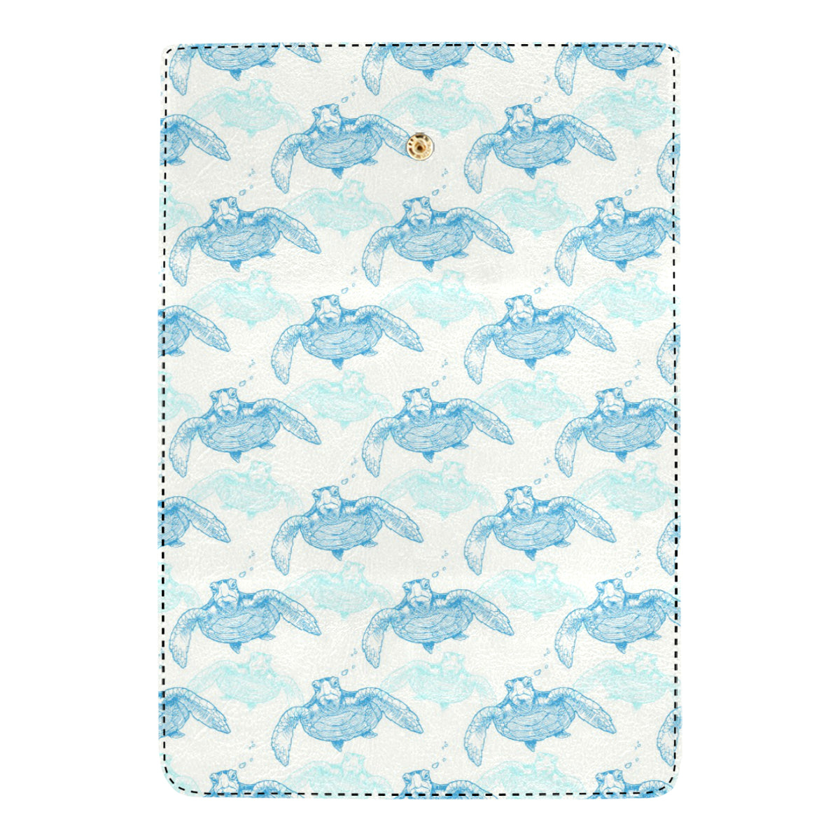 Sea Turtle Pattern Print Design T01 Women's Trifold Wallet