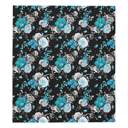Rose Pattern Print Design A02 Premium Quilt
