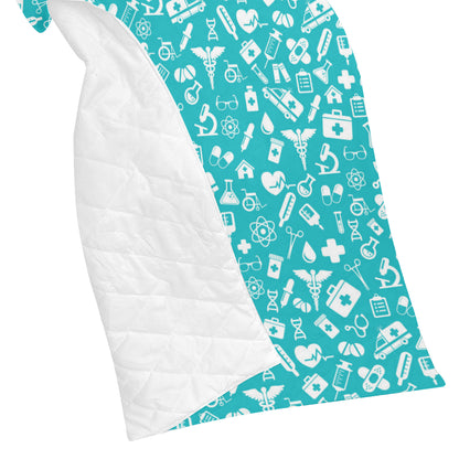 Medical Pattern Print Design 04 Premium Quilt