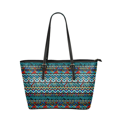 Southwestern Style Leather Tote Bag