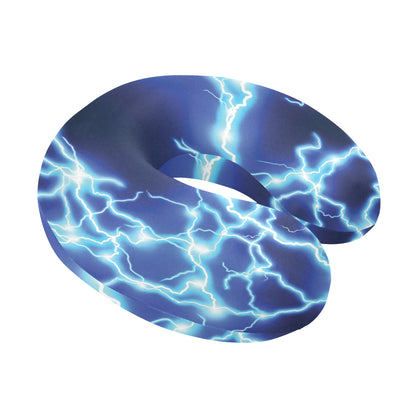 Lightning Thunder Pattern Print Design 04 U-Shaped Travel Neck Pillow