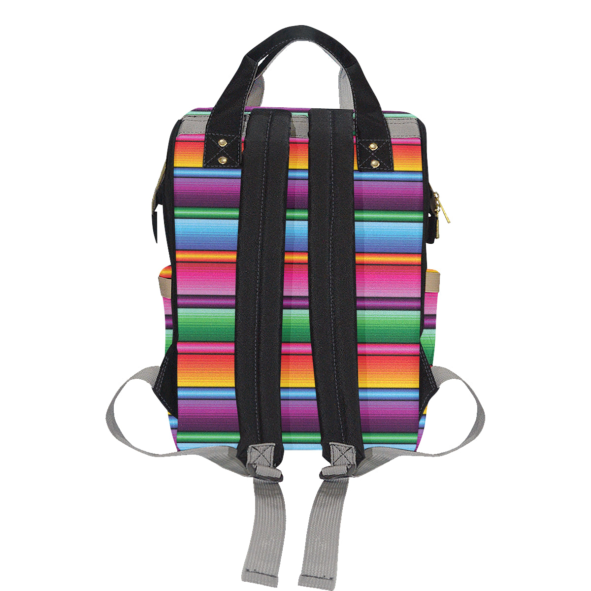 Mexican Blanket Colorful Print Pattern Diaper Bag Backpack