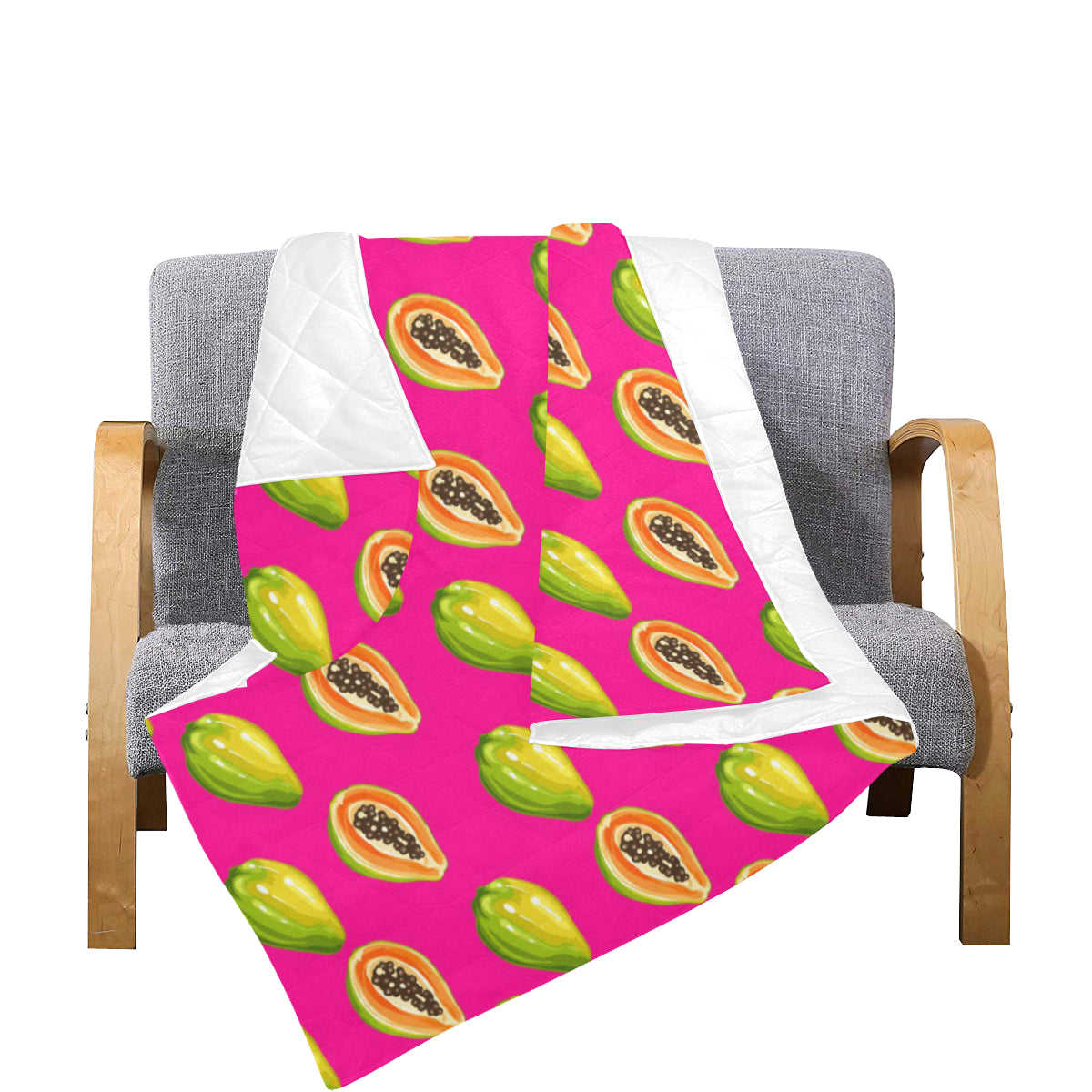 Papaya Pattern Print Design PP02 Premium Quilt