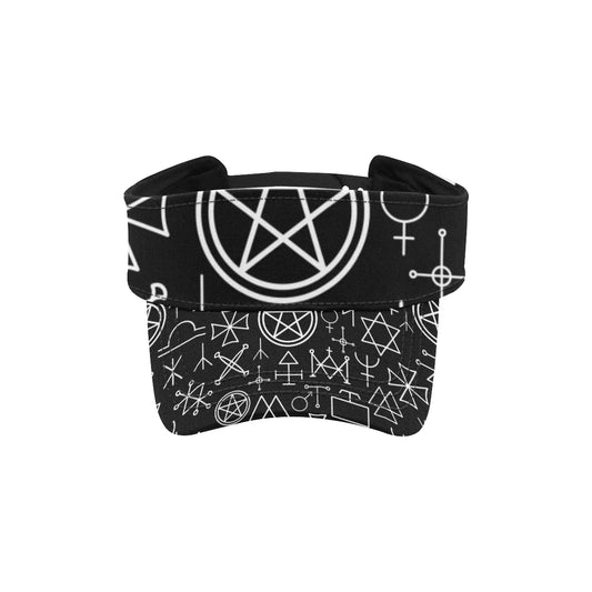 Pentagram Pattern Print Design A02 Unisex Sun Visor