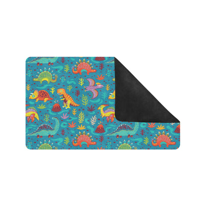 Dinosaur Cartoon Style Rubber Doormat