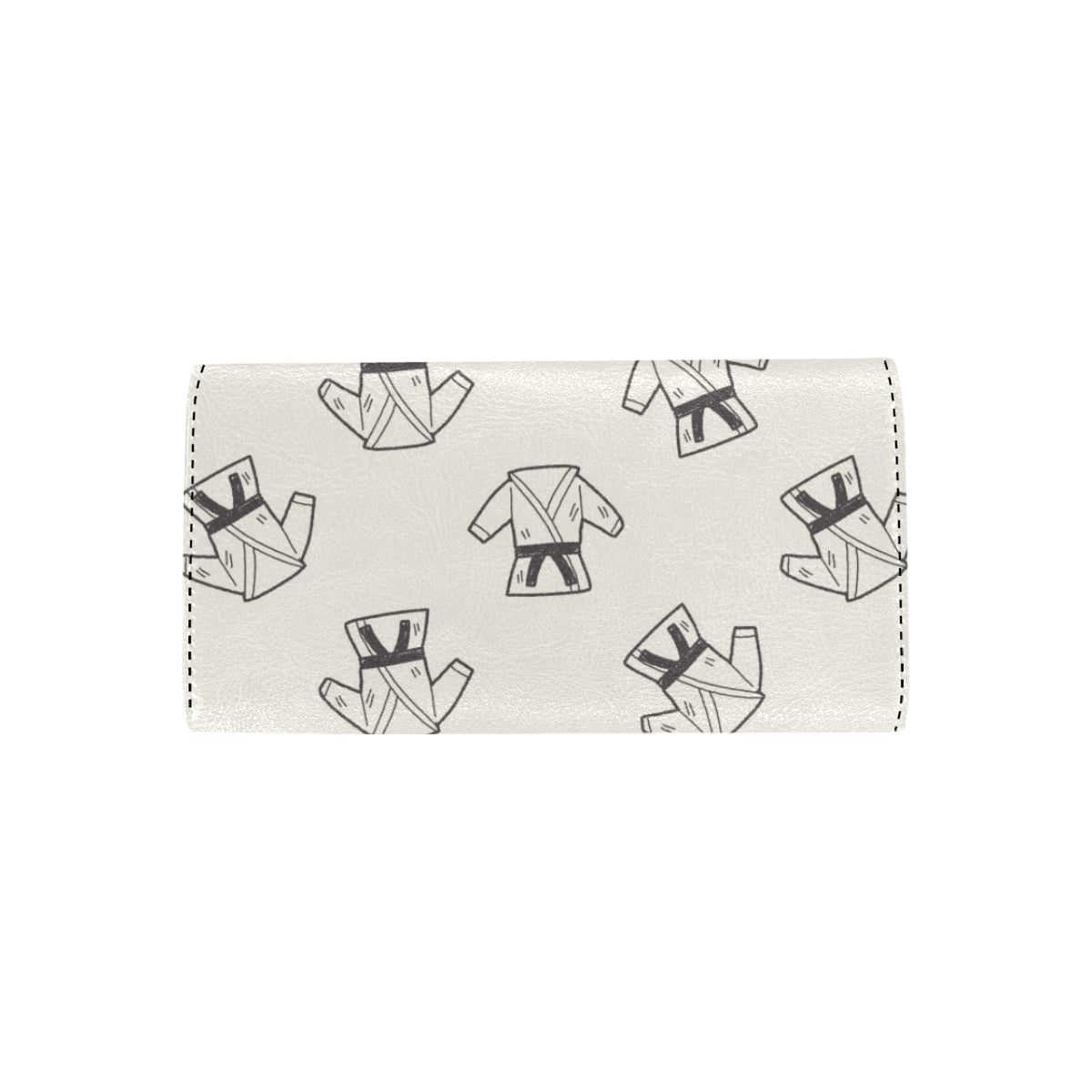 Karate Pattern Print Design 01 Women's Trifold Wallet