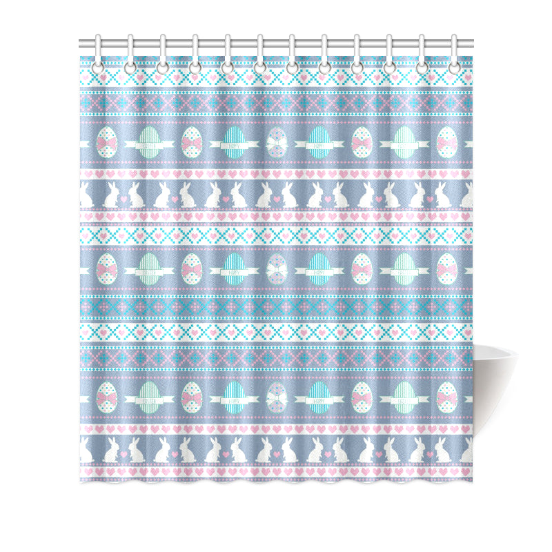Easter Eggs Pattern Print Design RB013 Shower Curtain