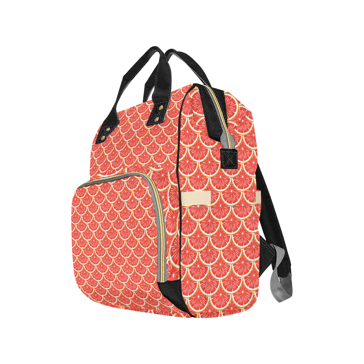 Grapefruit Pattern Print Design GF07 Diaper Bag Backpack