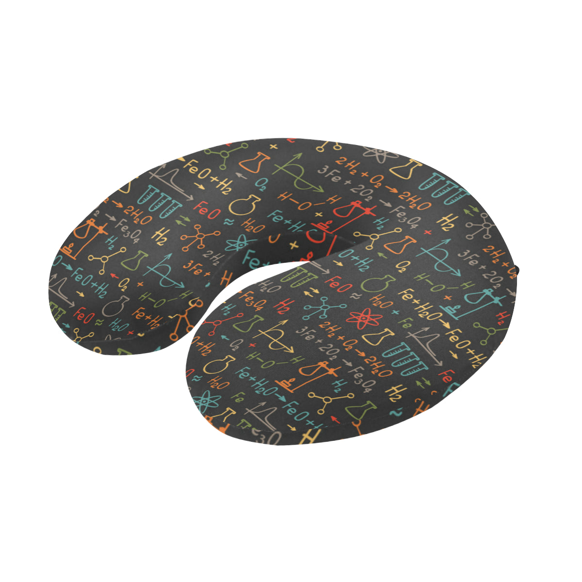 Chemical Pattern Print Design 03 U-Shaped Travel Neck Pillow