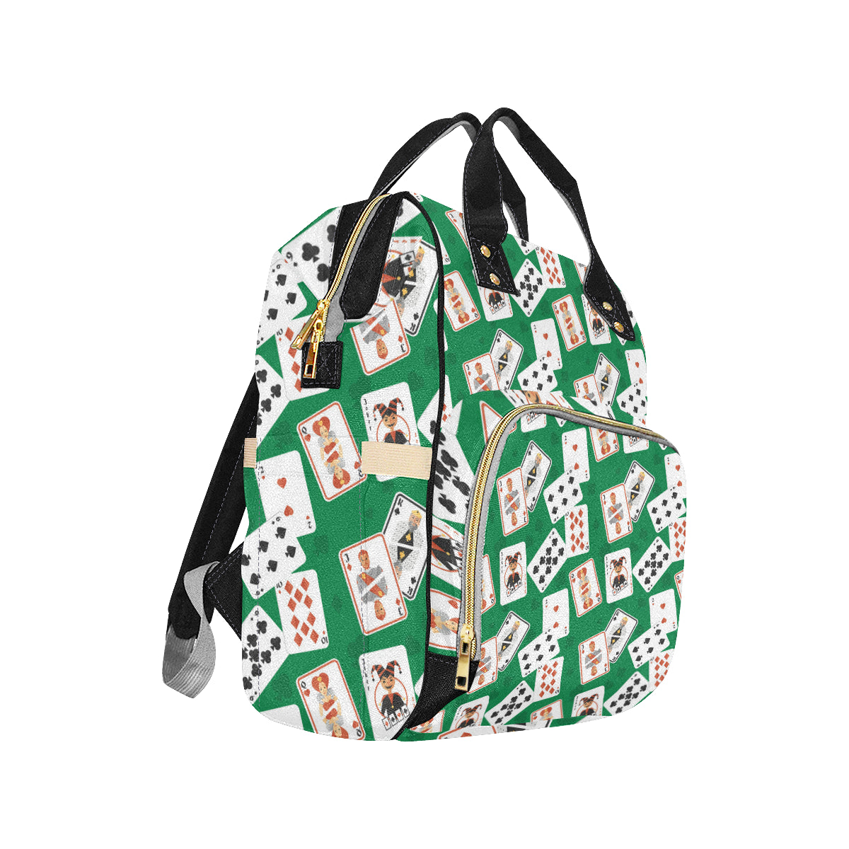 Poker Cards Pattern Print Design A03 Diaper Bag Backpack