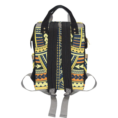 Polynesian Tattoo Print Diaper Bag Backpack