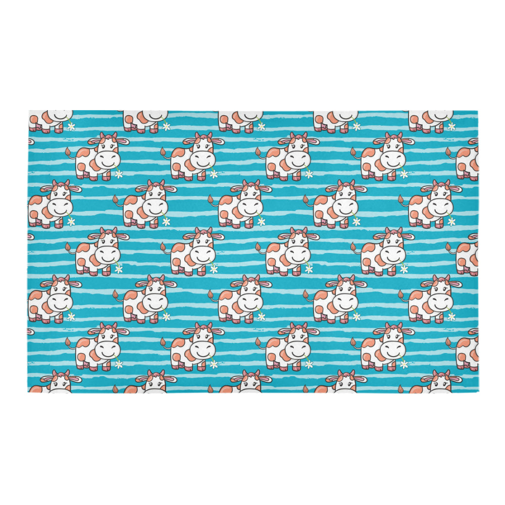 Cow Cute Print Pattern Bath Mat