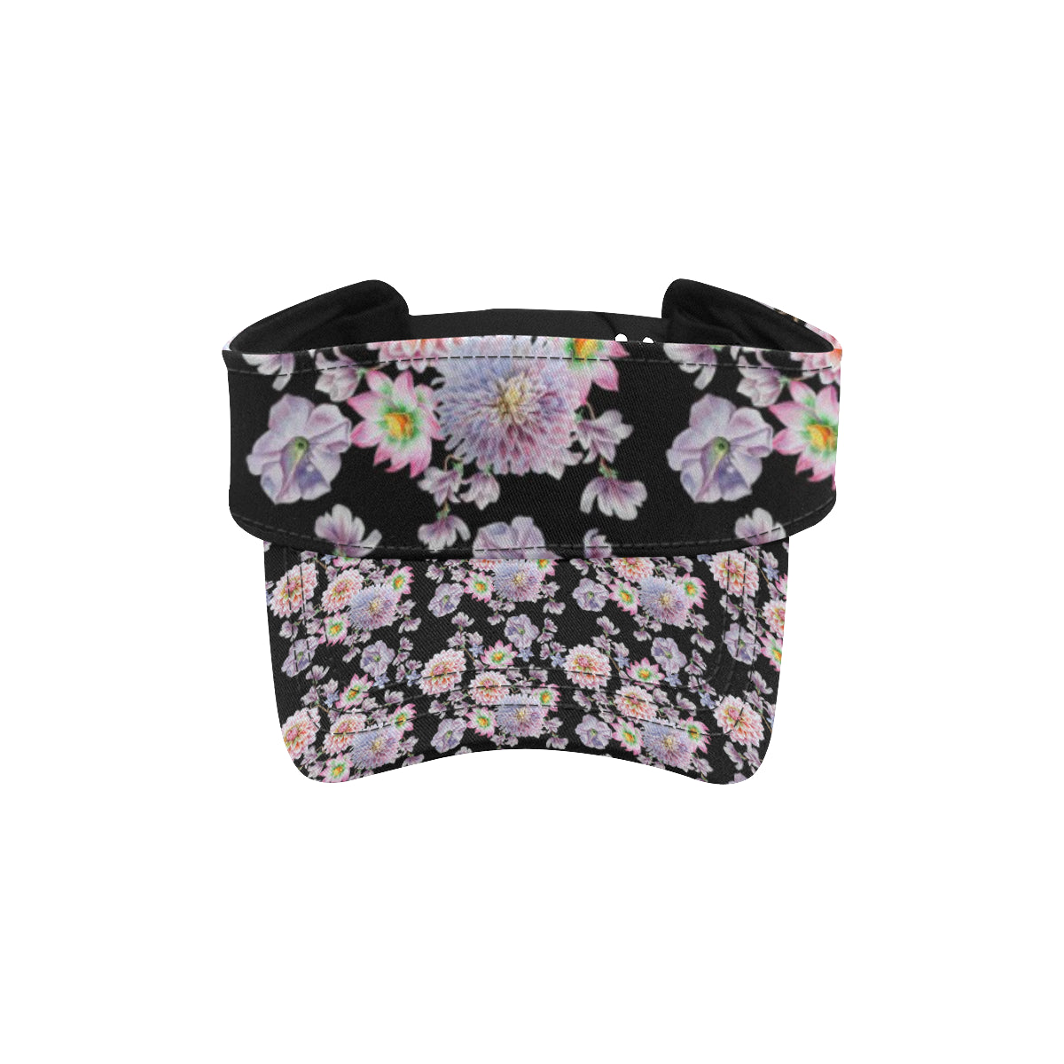 Dahlia Pattern Print Design DH012 Unisex Sun Visor