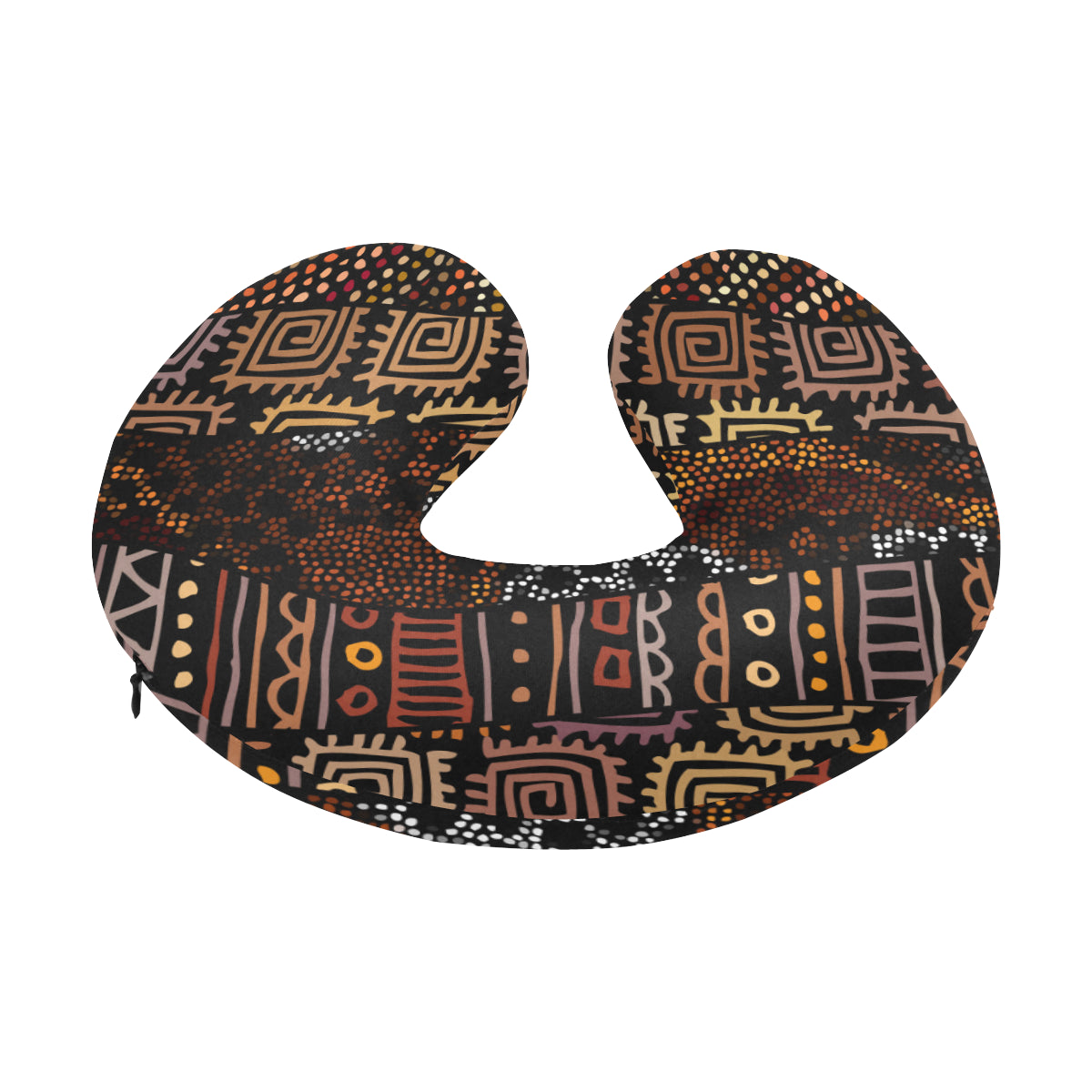 African Pattern Print Design 07 U-Shaped Travel Neck Pillow