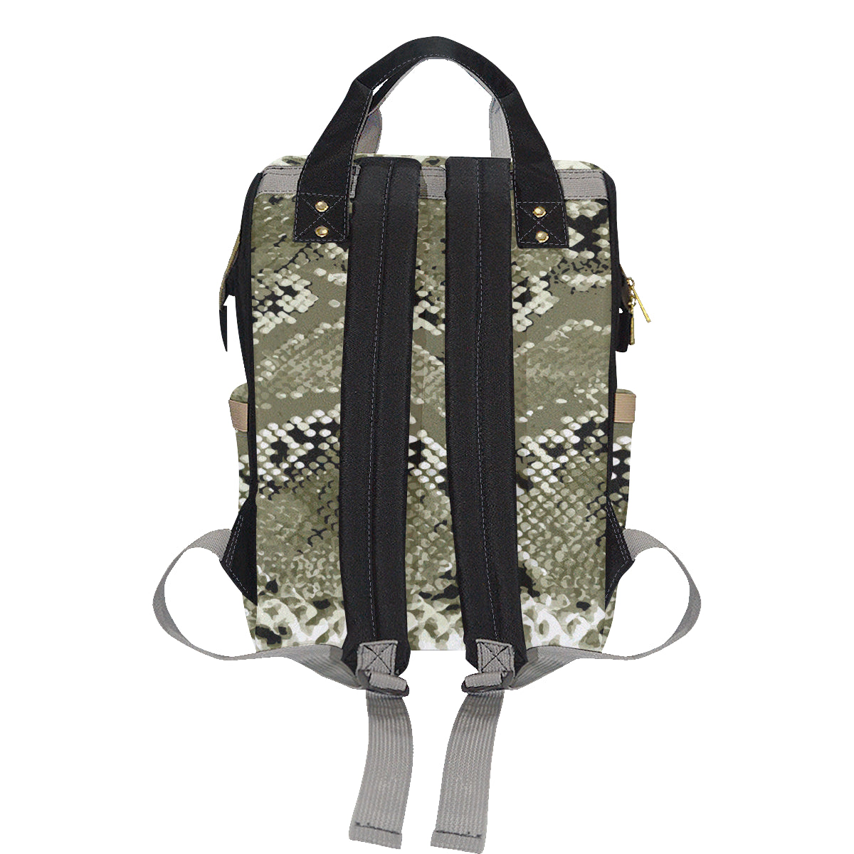 Python Pattern Print Design A04 Diaper Bag Backpack