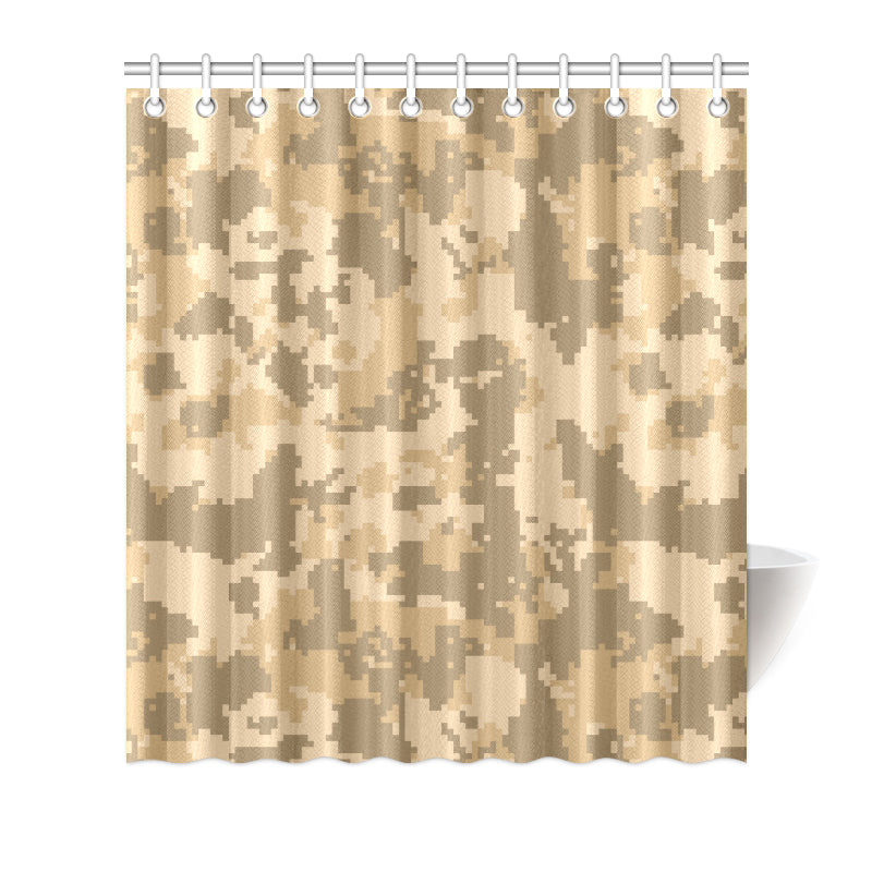 ACU Digital Desert Camouflage Shower Curtain