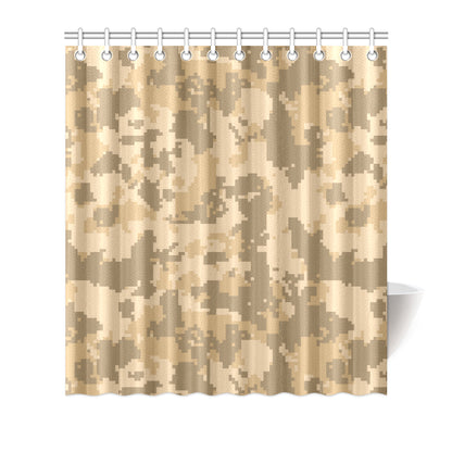 ACU Digital Desert Camouflage Shower Curtain