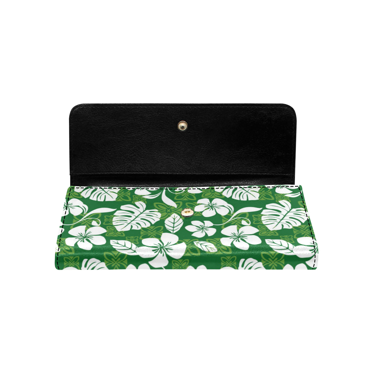 Hawaiian Themed Pattern Print Design H016 Women's Trifold Wallet