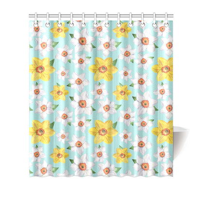 Daffodils Pattern Print Design DF07 Shower Curtain