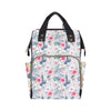 Hibiscus Print Diaper Bag Backpack