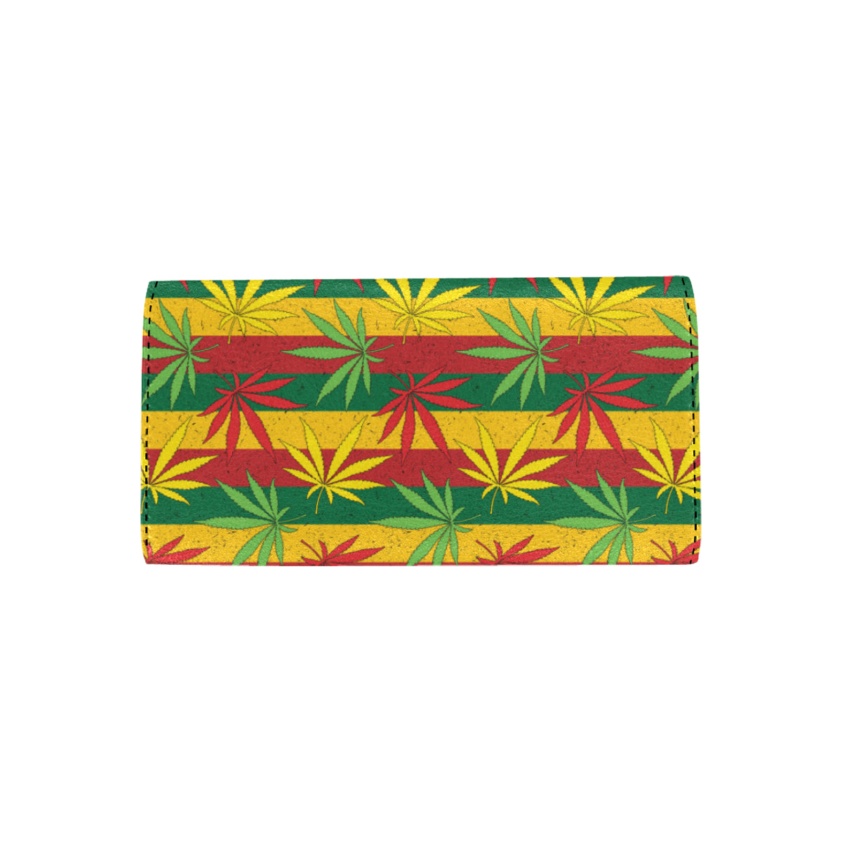 Rasta Pattern Print Design A03 Women's Trifold Wallet