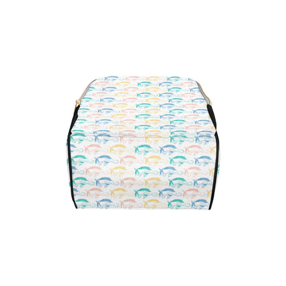 Armadillo Pattern Print Design 05 Diaper Bag Backpack