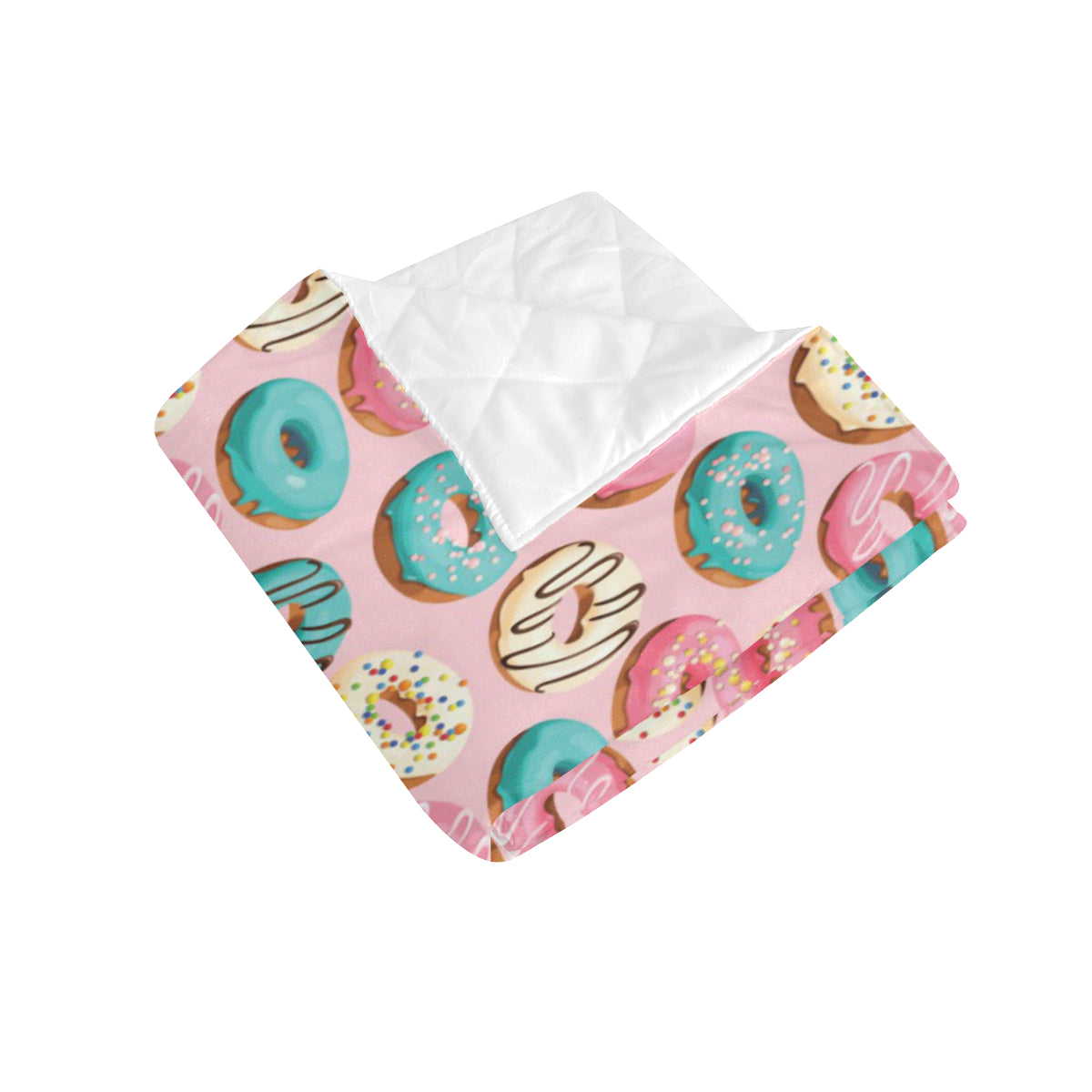 Donut Pattern Print Design DN06 Premium Quilt