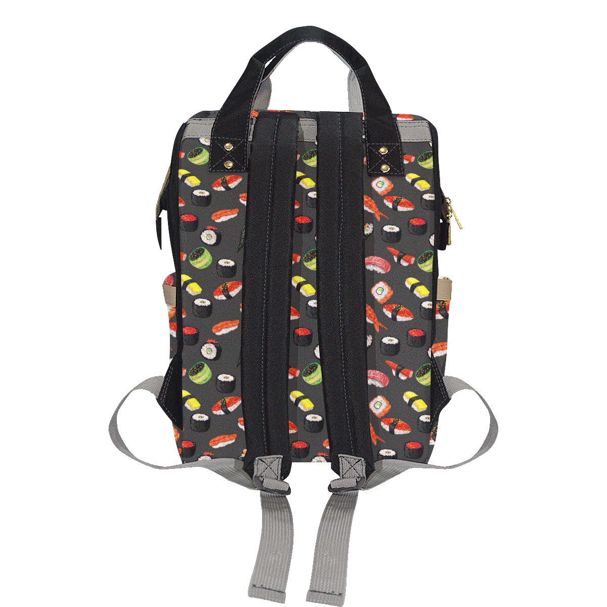 Sushi Design Print Diaper Bag Backpack