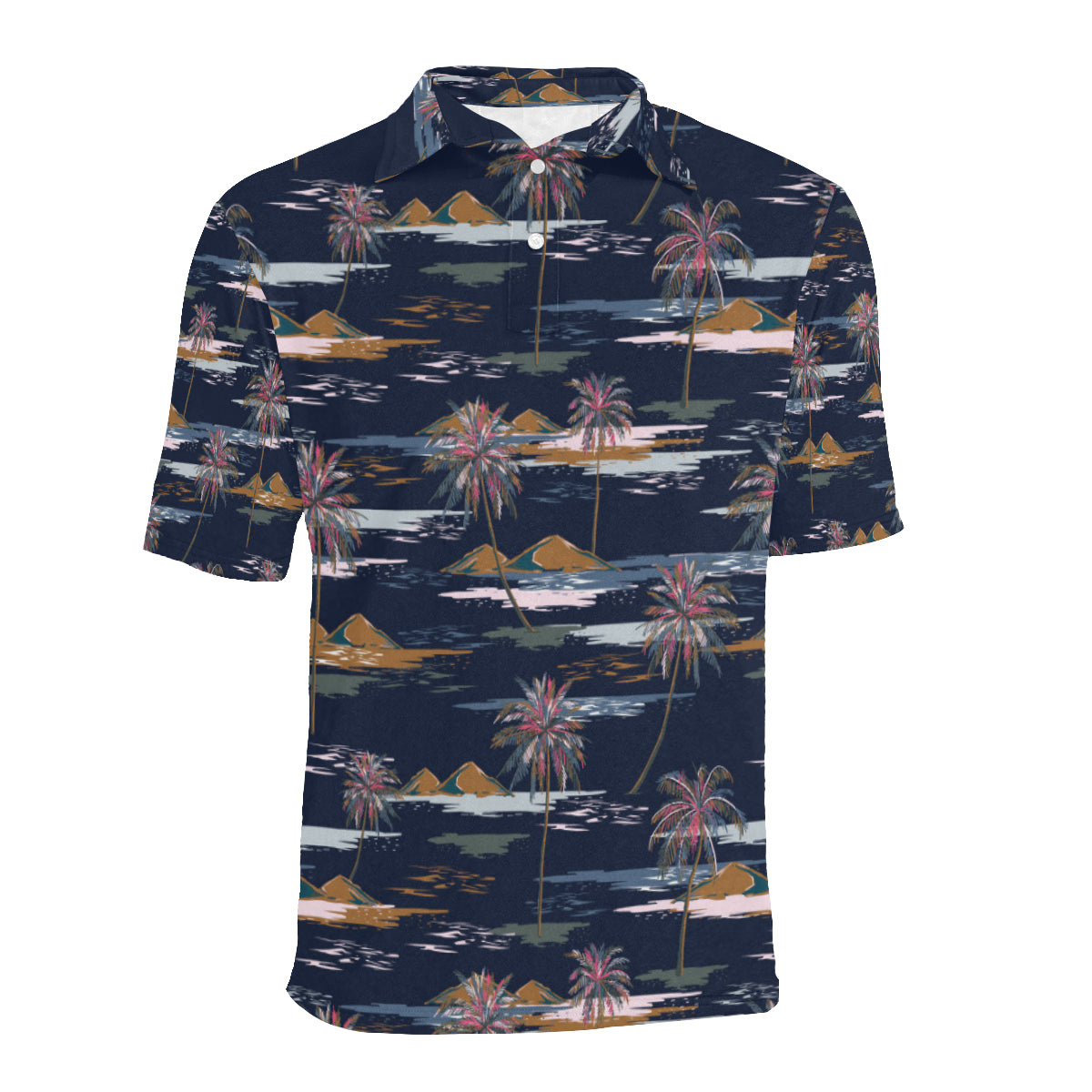 Pacific island Pattern Print Design A06 Men Polo Shirt