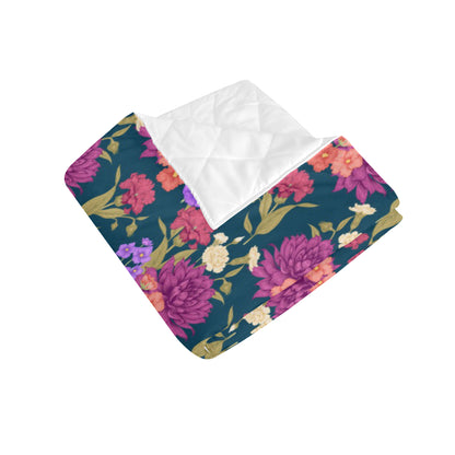Dahlia Pattern Print Design DH01 Premium Quilt