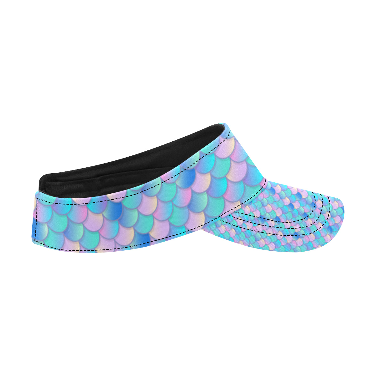 Mermaid Scales Pastel Pattern Print Design 07 Unisex Sun Visor