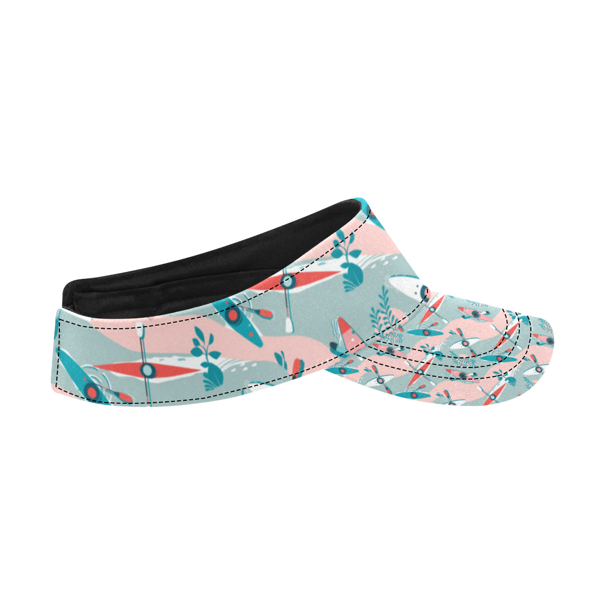 Kayak Pattern Print Design 05 Unisex Sun Visor