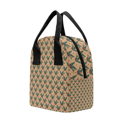 Old School Tattoo Swallow Design Insulated Lunch Bag