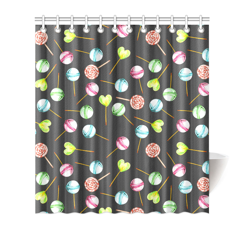 Lollipop Pattern Print Design LL02 Shower Curtain