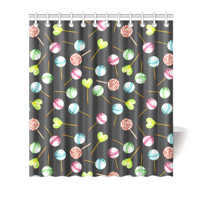 Lollipop Pattern Print Design LL02 Shower Curtain