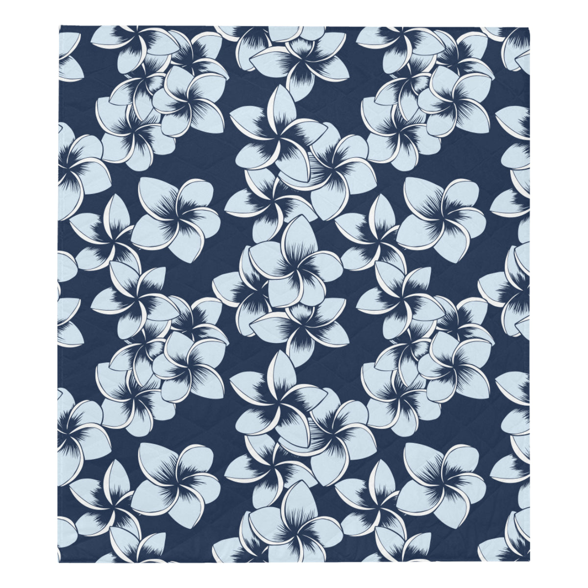 Plumeria Pattern Print Design A02 Premium Quilt