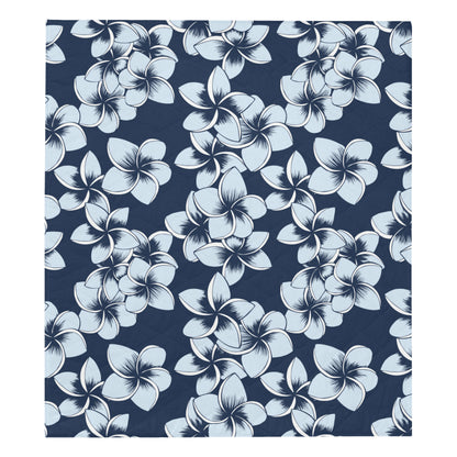 Plumeria Pattern Print Design A02 Premium Quilt