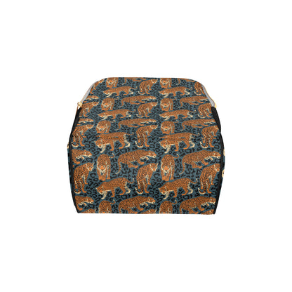 Jaguar Pattern Print Design 04 Diaper Bag Backpack