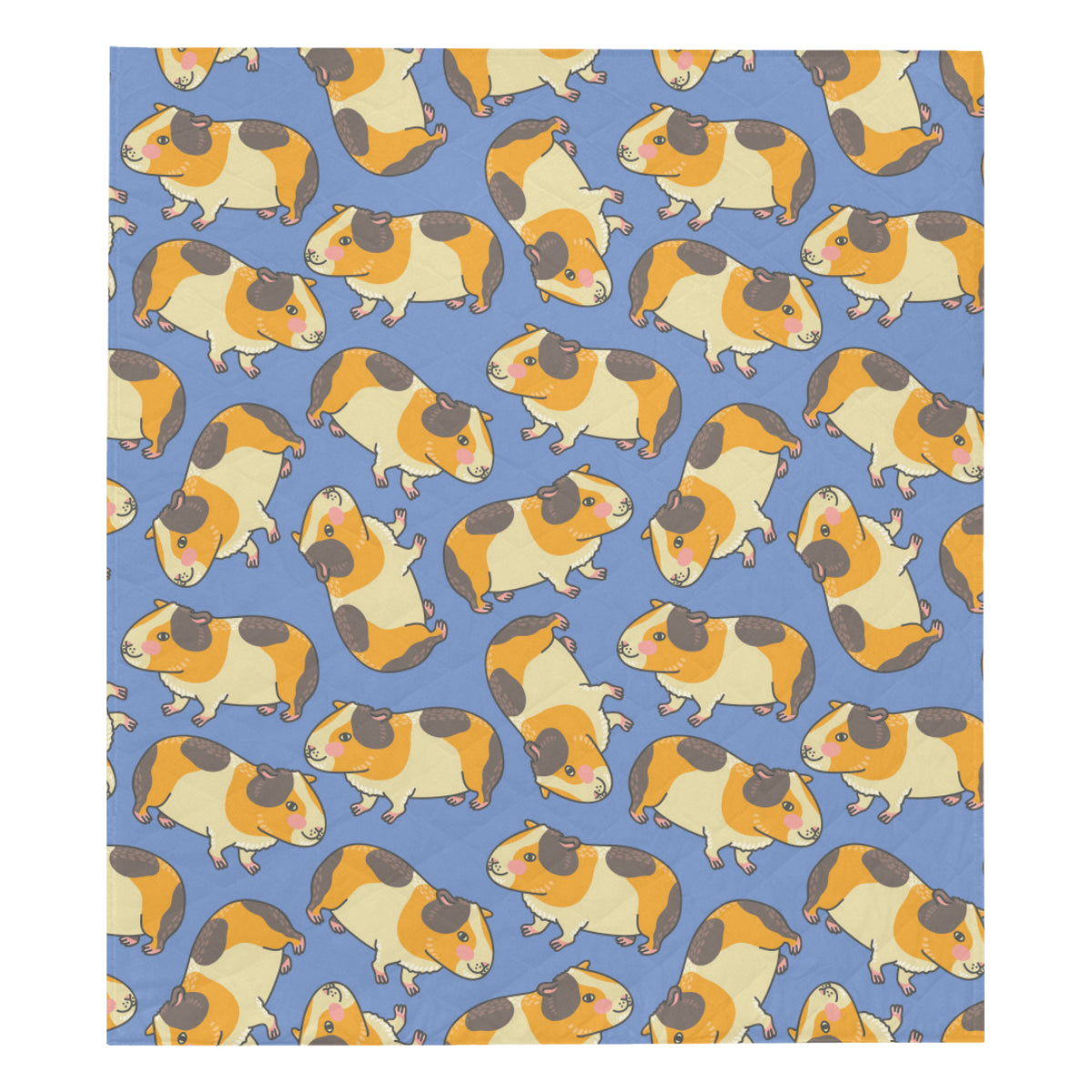 Guinea Pig Pattern Print Design 01 Premium Quilt