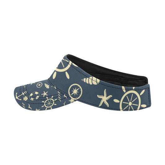 Nautical Pattern Print Design A01 Unisex Sun Visor