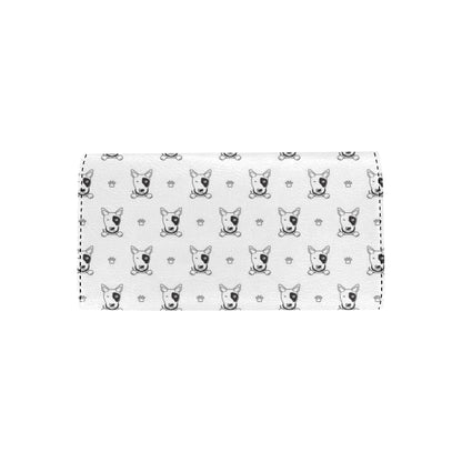 Bull Terriers Pattern Print Design 06 Women's Trifold Wallet