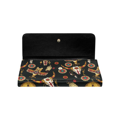 Native American Symbol Pattern Women's Trifold Wallet